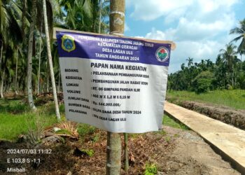 Jalan Simpang Pandan Ilir, Di Ujung Belum Kelar Di Awal Sudah Retak?