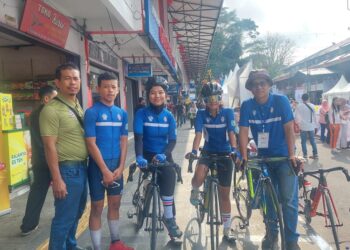 Bentuk Mental Atlet, 3 Pembalap ISSI Kota Jambi Turun di Tour de Linggar Jati Kuningan Jawa Barat