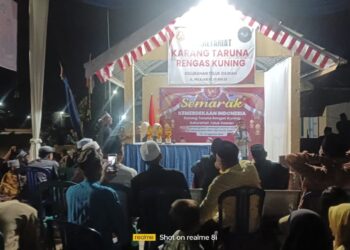 Semarak Hut RI yang Ke 79 Tahun, Karang Taruna Rengas Kuning,Gelar Lomba Azan dan Baca Qur,an