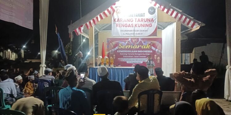 Semarak Hut RI yang Ke 79 Tahun, Karang Taruna Rengas Kuning,Gelar Lomba Azan dan Baca Qur,an