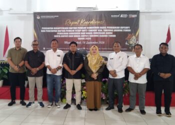 Komisi Pemilihan Umum(KPU) Tanjabtimur Lakukan Rapat Koordinasi Jelang Pleno Terbuka