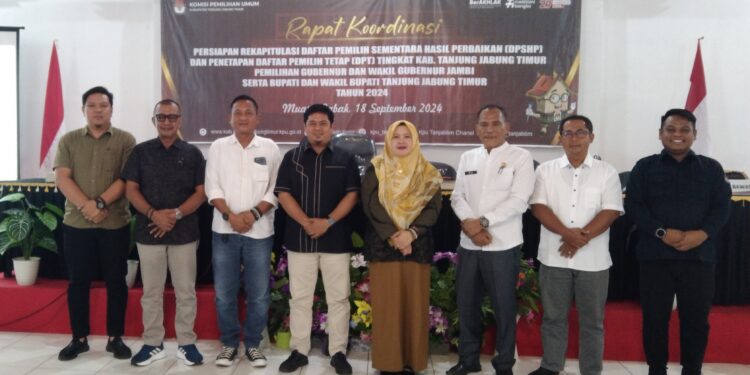 Komisi Pemilihan Umum(KPU) Tanjabtimur Lakukan Rapat Koordinasi Jelang Pleno Terbuka