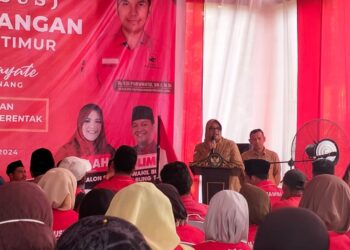Partai Demokrasi Indonesia Perjuangan (PDIP)Sukses Gelar Rakercabsus,Dihadiri Calon Bupati Hj Dillah Hich-Muslimin Tanja!