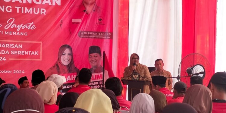 Partai Demokrasi Indonesia Perjuangan (PDIP)Sukses Gelar Rakercabsus,Dihadiri Calon Bupati Hj Dillah Hich-Muslimin Tanja!