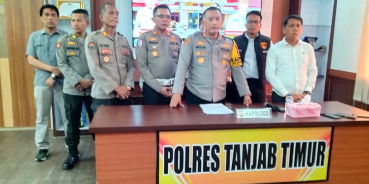 Polres Tanjabtimur Merilis Ada Penurunan Kasus Dari 119 Menjadi 85 Kasus!