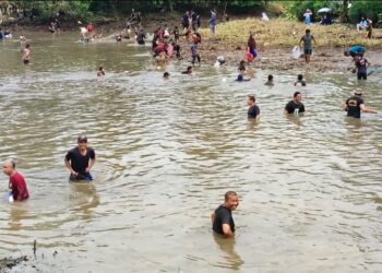 Jelang Berakhir nya Masa Jabatan Bupati Romi Gelar Pesta Rakyat Dengan Berkarang Ikan di Kolam
