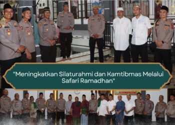 Mempererat Silaturahmi, Polres Tanjabtimur Gelar Shalat Tarawih Keliling Di Beberapa Masjid