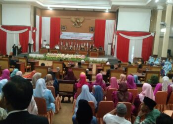 Ketua DPRD Hj Zillah Wati Pimpin Rapat Paripurna Sertijab Bupati dan Wakil Bupati Tanjabtimur