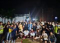 Serunya Lomba Balap Lari Menjelang Sahur di Sungai Gelam, Kapolres Hadir Beri Dukungan 