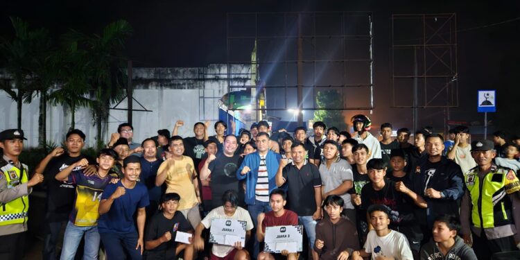 Serunya Lomba Balap Lari Menjelang Sahur di Sungai Gelam, Kapolres Hadir Beri Dukungan 