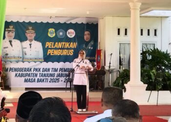 Bupati dan wakil bupati tanjabtimur Lantik TP PKK dan Posyandu,Ini pesan nya!