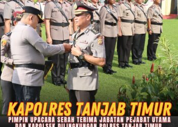 Sertijab Pejabat Utama dan Kapolsek di lingkungan Polres Tanjabtimur, Ini nama-nama tersebut!