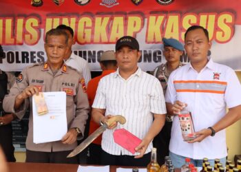 Polres Tanjab Timur Ungkap Kasus Penganiayaan, Miras, dan Pungli dalam Operasi Pekat II Siginjai 2025