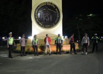 Antisifasi Tindakan Kriminal dan Kenakalan Remajah Polres Tanjabtimur Gelar Patroli Malam