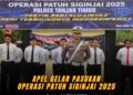 Gelar Apel bersama Polres Tanjabtimur Laksana Kan Operasi Patuh 2025