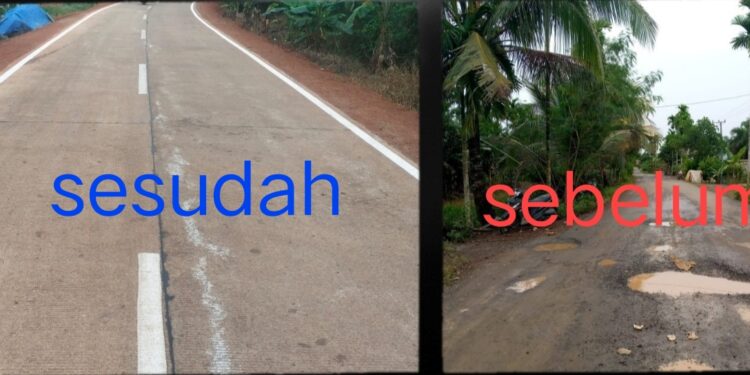 Warga Kecamatan Geragai Tersenyum Lebar, Ruas Jalan Sudah Membaik