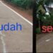 Warga Kecamatan Geragai Tersenyum Lebar, Ruas Jalan Sudah Membaik